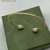 Pulseras con dijes 2023 Top Diseñador de lujo Brazalete de diamantes para mujer Diseño Bracelest Joyería de oro Suministro Q240321