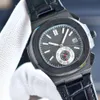 Transparant saffierspiegel 41 mm stalen horloge Automatisch mechanisch boetiekhorloge voor heren en dames