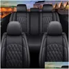 Car Seat Covers Ers Pu Leather Er For F10 E60 5 Series F11 G30 G31 E39 E61 F07 F18 G38 520I 530I 535I 540I Accessories Drop Delivery A Ot8O3