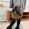 Bucket Bag Designer Hot Sale Fate Water Bag Fashionable Handheld Old Flower Crossbody Small Commuter Round Female Ladybags