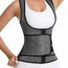 Slimming Belt Womens waist training vest waist tight corset Fajas three belt vest top zippered vest breathable elastic weight loss jacket 240321