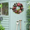 Dekorativa blommor Simulering Peony Flower Ring Home Decoration Wreath Door Hanging Silk Wall