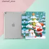 Tablet PC Cases Bags Christmas Case Compatible With iPad 10.2 iPad 9th/8th Generation CoverWith Pen HolderSupports Automatic Sleep/Wake LidY240321Y240321