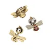 Boucles d'oreilles de créateurs Red Pearl Bee Set Designer Rings Stud Earring G Bijoux Industrie lourde pour créer des cadeaux de Noël de haute qualité