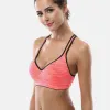 BRAS ANFILIA KVINNOR YOGA SPORTS BH MEDIAL IMPACT Blomma tryck Backcross Yoga BH Running Workout Bra Fitness Antisweat Sports Top