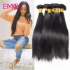 Perruques brésilienes brésiliennes à cheveux humains Couleur naturelle 828 pouces 100% Human Hair tisal packs expédas rapides 1/3 / 4pcs droits