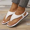 Sandaler Kvinnor Flat Casual Glitter Sequin Clip Vandring för kvinnor Sexig thong