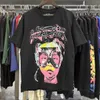 Camisa hellstar camisetas masculinas designer t camisetas gráficas tee hell star hipster lavado tecido de rua graffiti foil foil foil