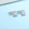 Gorąca wyprzedaż S925 srebro 0,5 Karat Moissanite Diamentowe kolczyki luksusowe kobietę dla Yilun Jewellery Factory