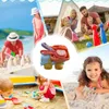 Jeu de sable eau amusant voyage plage jouets enfant en bas âge seau plage outils ensemble seau de sable et pelles ensemble enfant été pelles jouets Kit seau de sable moule jouet 240321