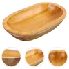 Ensembles de vaisselle assiette en bois bols en bois service à la maison salade plateau de fruits petit plat Table basse bijoux