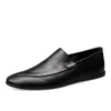 Casual Shoes Formal Leather Men Large Size 47 British Style Loafers Good Quality Business Male 2024