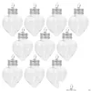 Vases 10 Pcs Juice Bottle Christmas Transparent Heart Water Empty Beverage Bottles Aluminum Beverages Storage Container Drop Delivery Ot9Jb