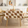 Table Cloth B-133 Waterproof Tablecloth Rectangular Light Luxury High-end No-wash Retro Camping Picnic For Hom