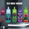Elf Box 14000 Puffs 12000 10 Color Disposable Vapes E-cigaretter Vape Electronic Device Prefilled Vape vs Puff 14000 7000 9000 9K 12K 14K Elf 12000 Bang 15k Puff 14000