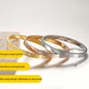 Bracelet de luxe en cristal de 6/4mm d'épaisseur, bijoux ovales en acier inoxydable de haute qualité, cadeau pour femmes