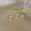 elegant bridesmaid wedding jewelry 925 sterling silver moissanite cz diamond tear drop earrings for women