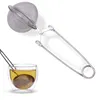 Drinkware Ustensiles de cuisine Accessoires Outils Infuseur à thé Sphère en acier inoxydable Passoire à café Filtre à café Diffuseur Poignée Boule Outils à thé LT858