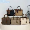 Wholesale Factory Ladies Shoulder Bags 5 Color Geometric Pattern Retro Handbag Sweet Ribbon Bow Women Trend Emed Crocodile Leather Tote Bag 8614