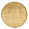 Conjuntos de vajilla Cubierta de ratán Accesorios de cocina Diseño de mango para tejer Accesorios Cocina Tienda tejida Tejido de bambú Reutilizable