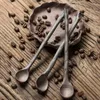 Scolle di caffè XD-Creatività cucchiai ceramica fatta a mano Ceramica da cucchiaino retrò stagione gaming di zucchero grande cucchiaio di miscelazione