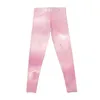 Aktywne spodnie Pastelowe różowe chmury estetyczne Legginsy Nature Sporty dla sporty sportowych damskich