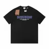 2024 Summer Paris Mens 티셔츠 디자이너 티 럭셔리 플록 링 편지 Tshirt T 셔츠 클래식 패션 녹색 여자 짧은 슬리브 캐주얼면 티셔츠 탑