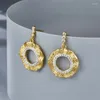 Boucles d'oreilles pendantes avec topaze blanche naturelle, bijoux de luxe en argent Sterling 925 plaqué or 18 carats de haute qualité