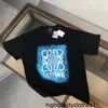 Designer Luo Family T-shirt à manches courtes pour hommes vêtements amples hip-hop surdimensionnés vêtements pour hommes été marque à la mode gros homme pur coton moitié homme GPM0