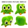 Duo Dolls Green Duolingo Owl Plush Doll Figurine Mascot 230823 Oscih