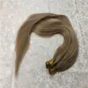 エクステンションストレートIチップヘアエクステンション本物の人間の髪50pc/セット天然融合ヘアエクステンションマシンメイドレミーケラチンカプセル