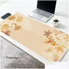 Mouse Pads Pulso Restos Minimalista Abstrato Planta Pad Gaming Mousepad Art Mat Grande Teclado PC Mesa XXL Office Computer Table Drop Del Otzq5