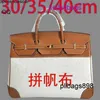 Totes Handtasche 40 cm Bag HAC 40 handgefertigtes Togo -Leder -Handtasche von Togo Leder 30 cm35 cm40 cm Cowide Canvas echte Männer Herren Herren