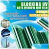 Auto Sunshade 1 3 5MX40cm Home One Way Mirror Window Glazen gebouw Tinting Film Side Solar UV Protection Sticker Gordijn Schraper Sun D OTRQH