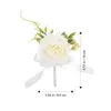 Dekorative Blumen Kleid Hochzeit Corsage Bräutigam Dekor Boutonniere für Dekoration Stoffdekorationen