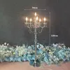 Od 60 cm do 130 cm) Nowy akryl metalowy świecznik Wedding Props Wedding Clear Crystal Road Guide Light For Table Event Wedding Centerpieces Arch