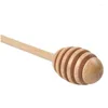 Spoons Wooden Honey Stick Stirring Long Handle Spoon Suitable For Pot Coffee Milk Tea Supplies Kitchen Tools Drop Delivery Home Garden Ote67