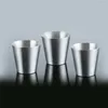 Tazze 4 pz/6 pz 30 ml Pratiche Tazze In Acciaio Inox Set Ss Mini Bicchieri Per Whisky Vino Caffè Portatile bicchieri da esterno