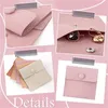 Microfiber Jewelry Pouch 8x8cm Jewelry Packaging Bag Luxury Small Jewelry Gift Bags Necklace Package Snap Button with Divider 240315