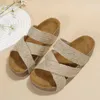 Dress Shoes Summer Women's Slippers 2024 Roman Snake Pattern Platform Fashion Ladies Casual Slides Wedges Female Sandals