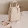 Cosmetic Bags Letter PU Leather Bag Elegant Waterproof Zipper Makeup Pouch Shell Shape Handbag Travel Wash
