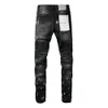 Lila Bxxxd Jeans American High Street Black Paint Distressed