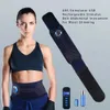 Slantbälte vibration Viktförlust Bälte Abdominal Trainer Fitness Electric Abs Color Tone Belt Muskelstimulering Midja Trimningsmaskin Massage Maskin 240321