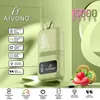 Original AIVONO Magic 15000 Puffs Disposable E Cigarette Vape Pen With Rechargeable 500mAh Battery 20ml Display Pod Huge Vapor Device 15000puff Dual Mode