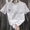 남성 T 셔츠 그래픽 티 셔츠 옷 남자 여자 셔츠 패션 레터 인쇄 라운드 목 검은 흰색 짧은 슬리브 티셔츠 대형 S-5XL