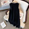Work Dresses Large Size Women's Set Spring And Autumn Suit Female Fashion Knitted Sweater Single Breasted Dress Two-piece