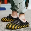 Yaz Erkek ve Kadın Terlikleri Pençe Spor Sandalsn Caisner Tasarımcısı Yüksek kaliteli moda düz renkli kalın taban terlikleri plaj spor terlikleri Gai