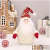 Decoração de festa romance boneco de neve ornamento compacto leve natal economizando espaço velho homem gota entrega casa jardim festivo otgec