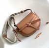 Luksusowe kobiety designerskie torba Messenger Design torebka torba na ramię Crossbody Mała torba na siodło czarny brązowy klap