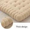 Oreiller YO-Soft Biscuit Forme Classique Chaise Siège De Voiture Décoratif Cookie Back Pad